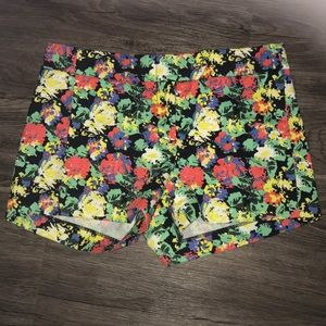 Floral print cute j crew shorts summer size 2